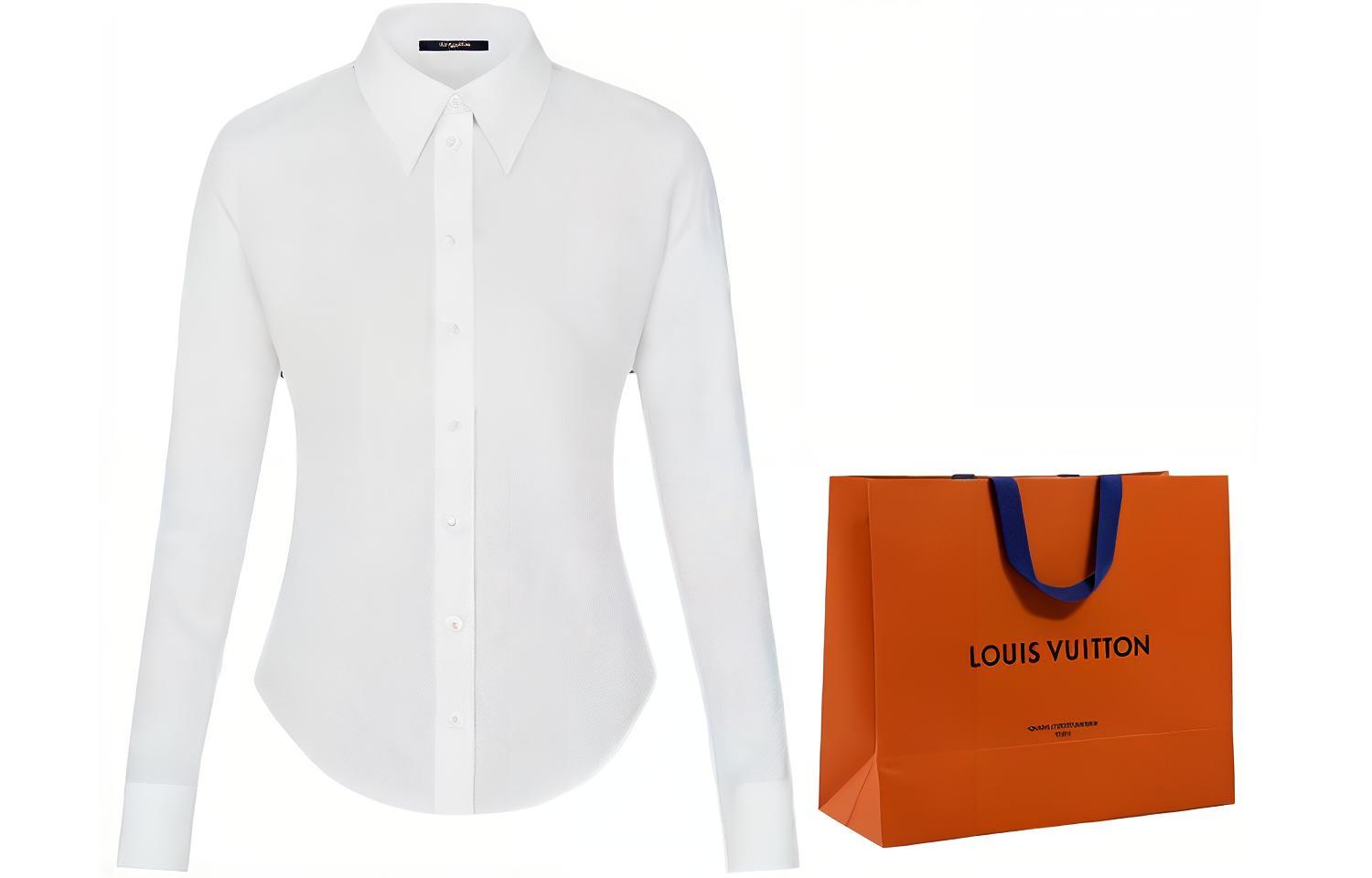 Рубашка приталенного кроя с длинными рукавами Louis Vuitton, shopping bag included
Рубашка приталенного кроя с длинными рукавами Louis Vuitton, shopping bag included