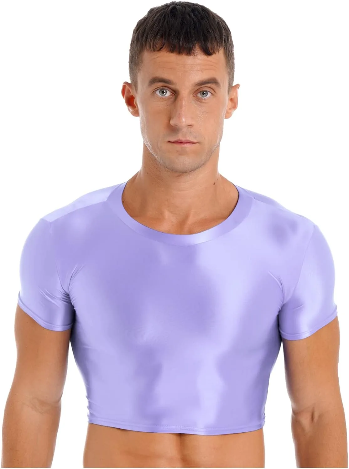 Мужская блестящая короткая майка для тренировок Manyakai
Мужская блестящая короткая майка для тренировок Manyakai