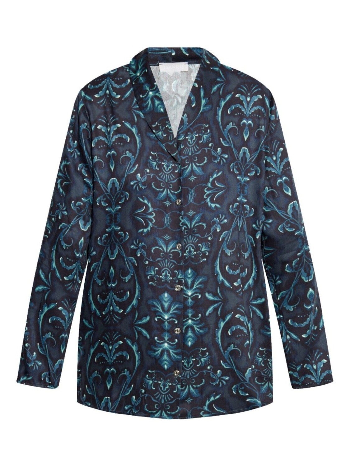 Пижамная рубашка с графичным принтом Hanro, синий
Пижамная рубашка с графичным принтом Hanro, синий