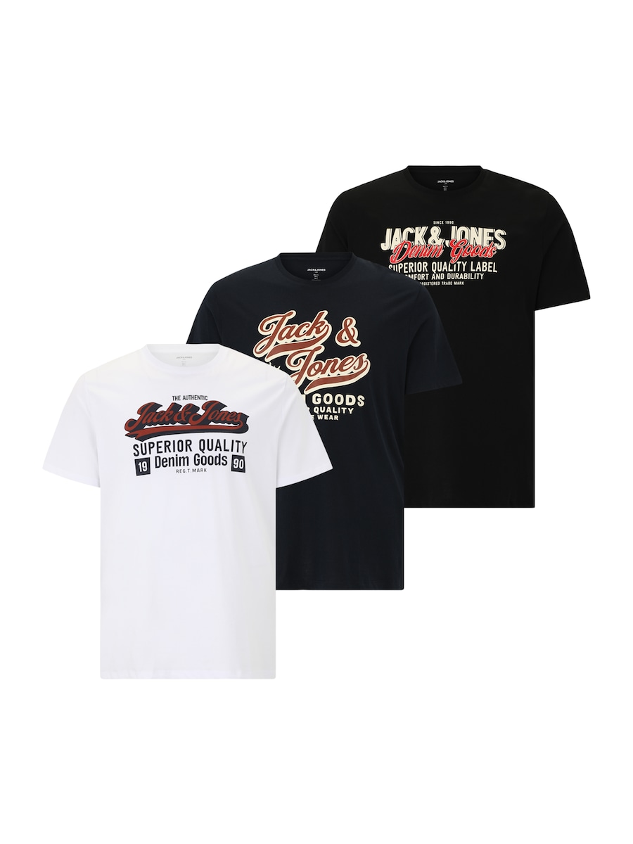 Рубашка Jack & Jones Plus, черный/белый
Рубашка Jack & Jones Plus, черный/белый