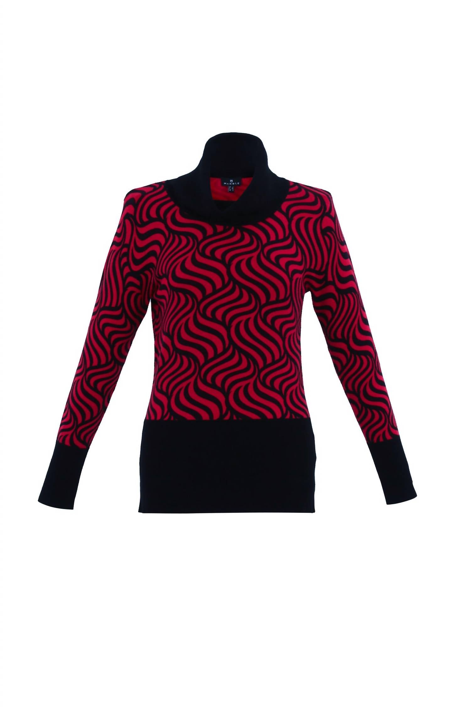 Женский свитер Wave в красно-черном цвете Marble, Red Black
Женский свитер Wave в красно-черном цвете Marble, Red Black