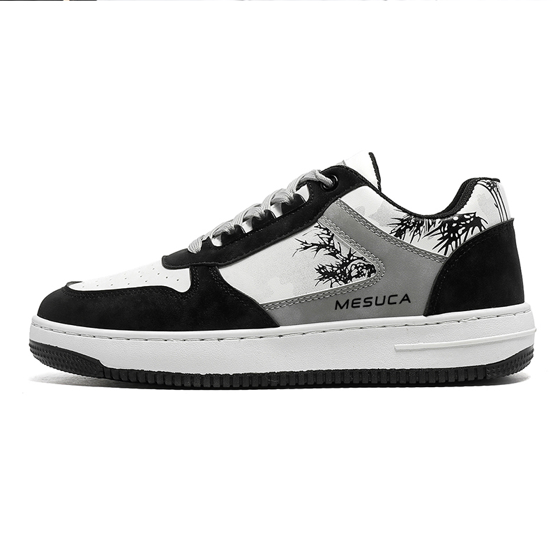MESUCA Высокие устойчивые к истиранию дышащие нескользящие низкие скейтбордские кроссовки мужские бело-черные, цвет White Black
MESUCA Высокие устойчивые к истиранию дышащие нескользящие низкие скейтбордские кроссовки мужские бело-черные, цвет White Black