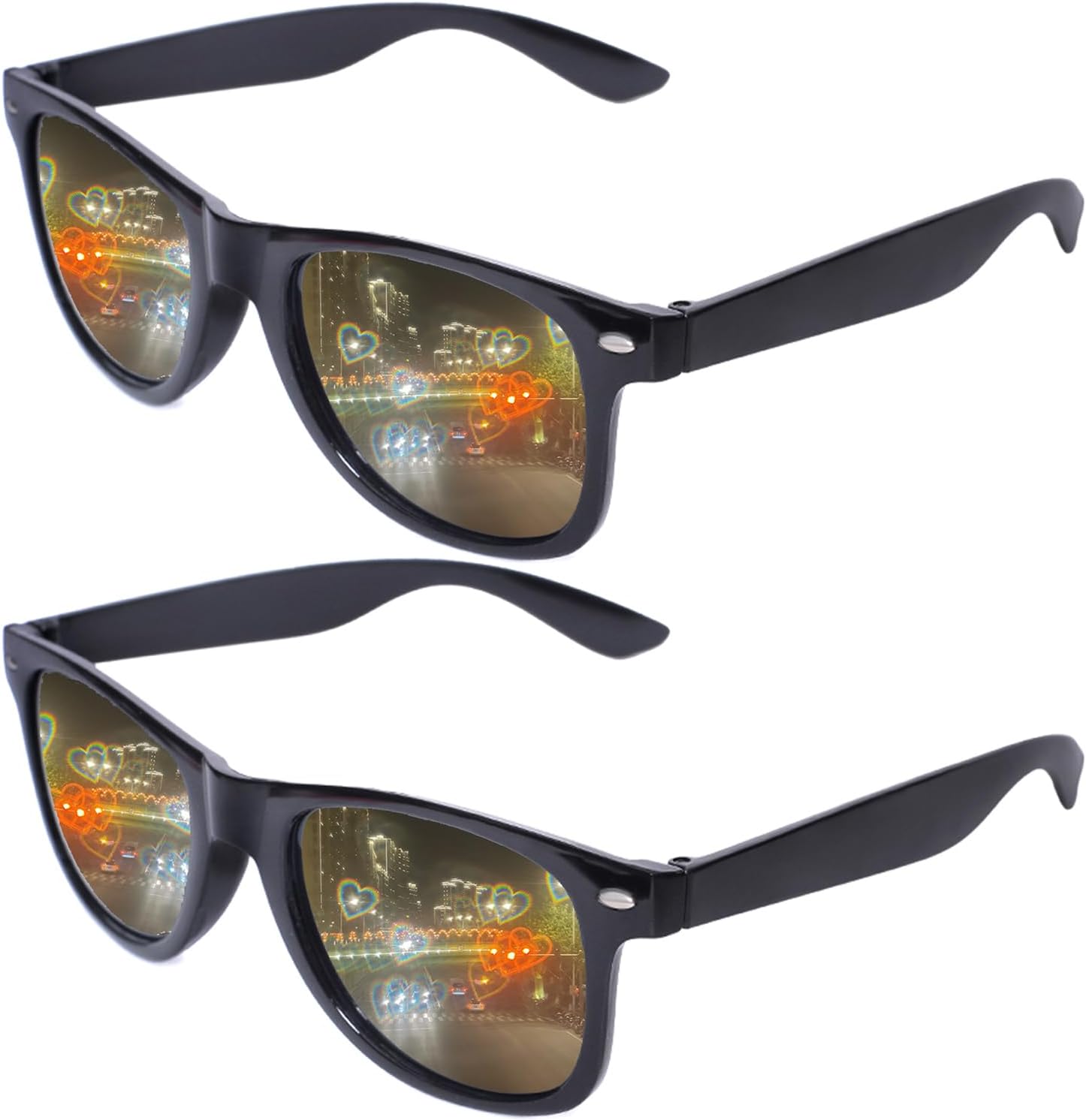 Модные квадратные солнцезащитные очки для женщин и мужчин, комплект из 2 штук - эффект сердца, дифракционные очки для рейва, ретро, прямоугольные, защита UV400 Aeergured, Black, Black
Модные квадратные солнцезащитные очки для женщин и мужчин, комплект из 2 штук - эффект сердца, дифракционные очки для рейва, ретро, прямоугольные, защита UV400 Aeergured, Black, Black