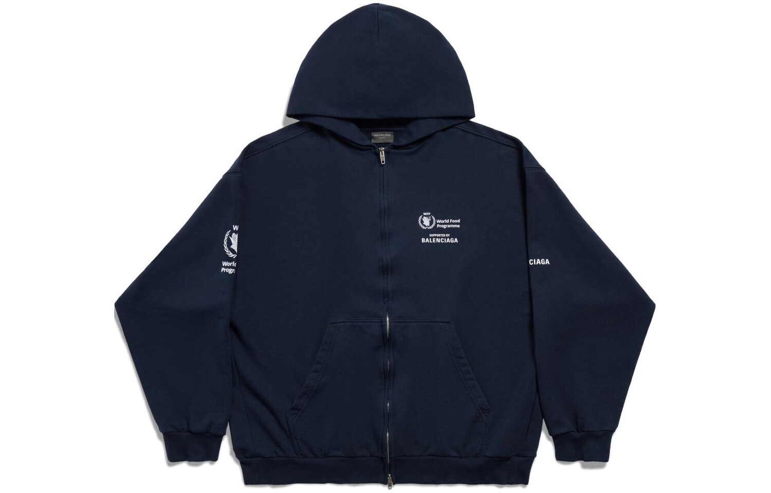 Куртка унисекс темно-синяя Balenciaga, темно-синий 
Куртка унисекс темно-синяя Balenciaga, темно-синий