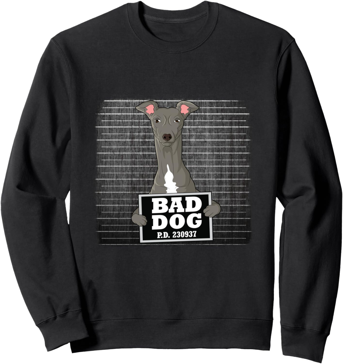 Фотография грейхаунда, толстовка с надписью «Виновная собака» Bad Dog Mug Shot Greyhound, черный
Фотография грейхаунда, толстовка с надписью «Виновная собака» Bad Dog Mug Shot Greyhound, черный