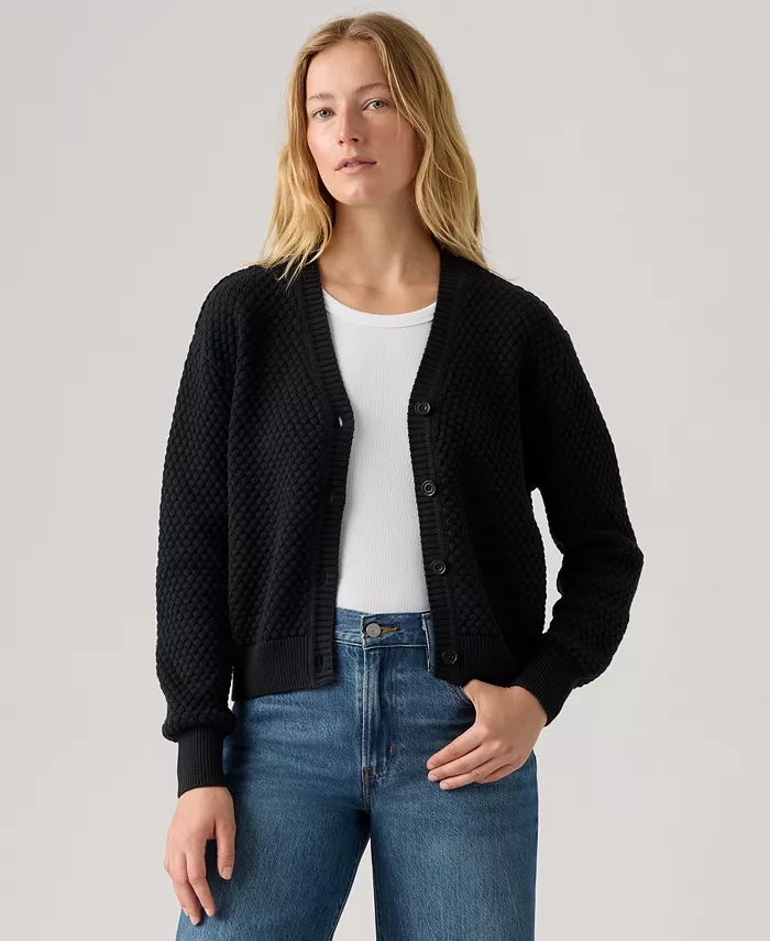 Женский кардиган с длинным рукавом в снежинку Levi'S, черный
Женский кардиган с длинным рукавом в снежинку Levi'S, черный
