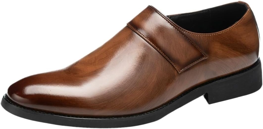 Мужские классические кожаные туфли, повседневные деловые кожаные оксфорды и дерби, без шнуровки, для вождения, удобные, для вечеринок и свадеб Zestrelax, коричневый
Мужские классические кожаные туфли, повседневные деловые кожаные оксфорды и дерби, без шнуровки, для вождения, удобные, для вечеринок и свадеб Zestrelax, коричневый