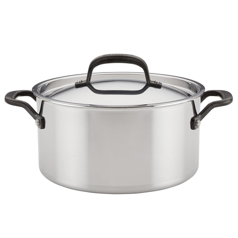 KitchenAid 5-слойная кастрюля из нержавеющей стали с крышкой на 6 литров, цвет Silver
KitchenAid 5-слойная кастрюля из нержавеющей стали с крышкой на 6 литров, цвет Silver