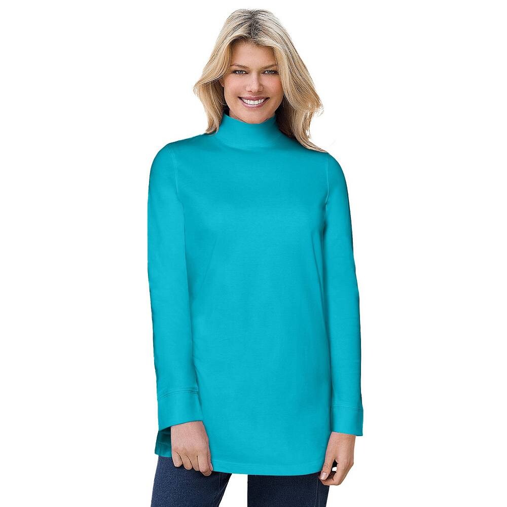 Женщина в женской идеальной тунике больших размеров с воротником-стойкой Woman Within, цвет Pretty Turquoise
Женщина в женской идеальной тунике больших размеров с воротником-стойкой Woman Within, цвет Pretty Turquoise