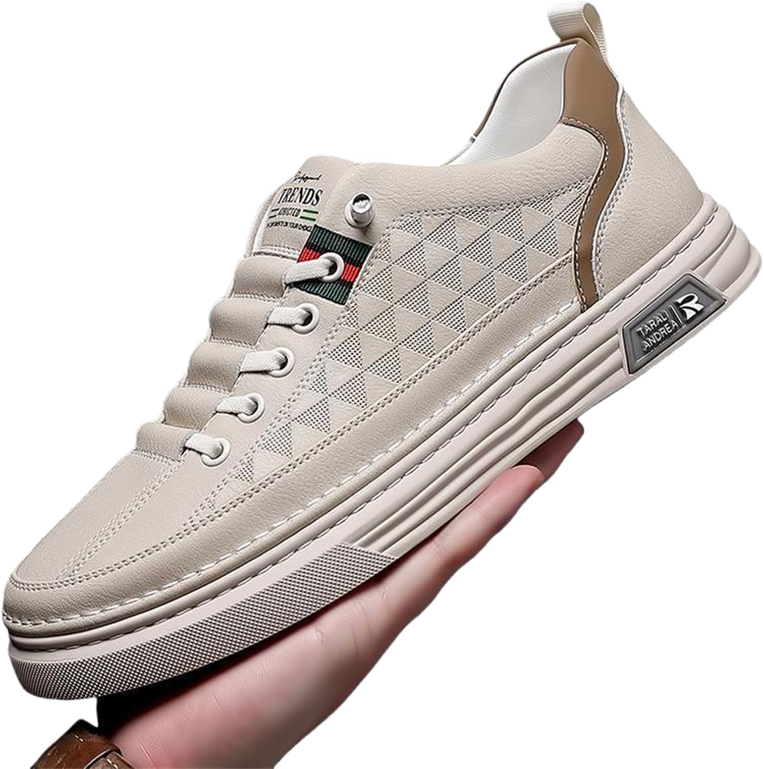 Мужские летние дышащие тонкие кожаные повседневные туфли с противоскользящей подошвой, легкие кроссовки с низким верхом на шнуровке для ходьбы и комфорта Jhfdioy, бежевый
Мужские летние дышащие тонкие кожаные повседневные туфли с противоскользящей подошвой, легкие кроссовки с низким верхом на шнуровке для ходьбы и комфорта Jhfdioy, бежевый