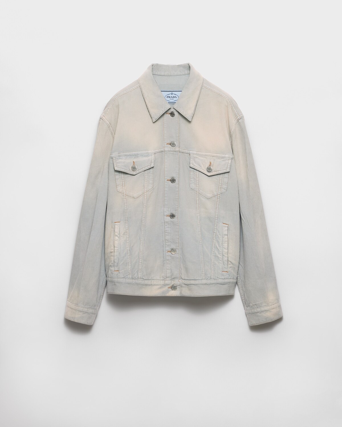 Вельветовая куртка-блузон Prada, светло-голубой
Вельветовая куртка-блузон Prada, светло-голубой