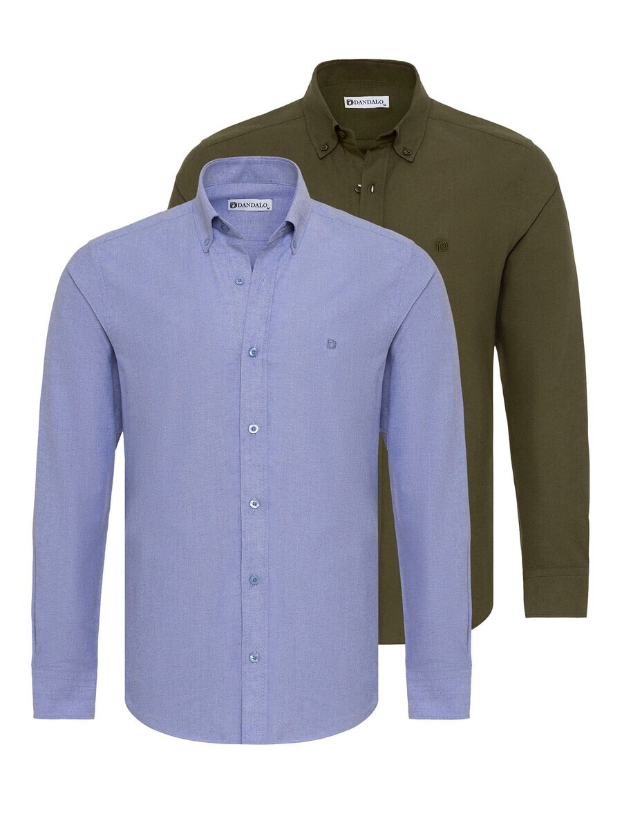 Повседневная рубашка Dandalo Regular fit Button Up Shirt, цвет blue/green
Повседневная рубашка Dandalo Regular fit Button Up Shirt, цвет blue/green