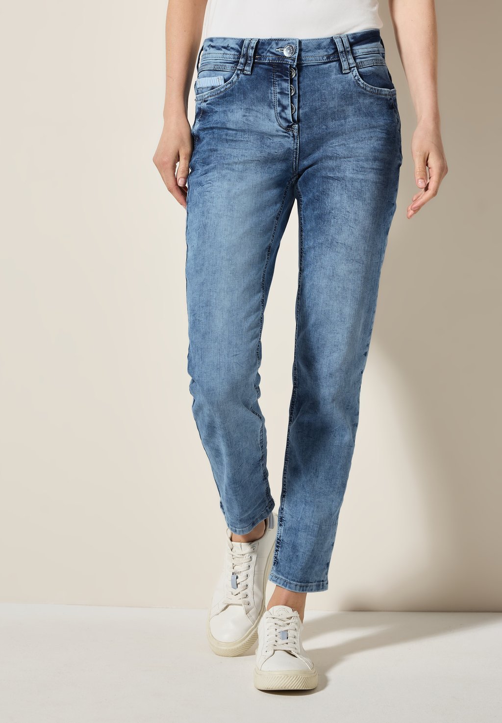 Джинсы облегающего кроя MIT TURN-UP DETAIL Cecil, синий
Джинсы облегающего кроя MIT TURN-UP DETAIL Cecil, синий