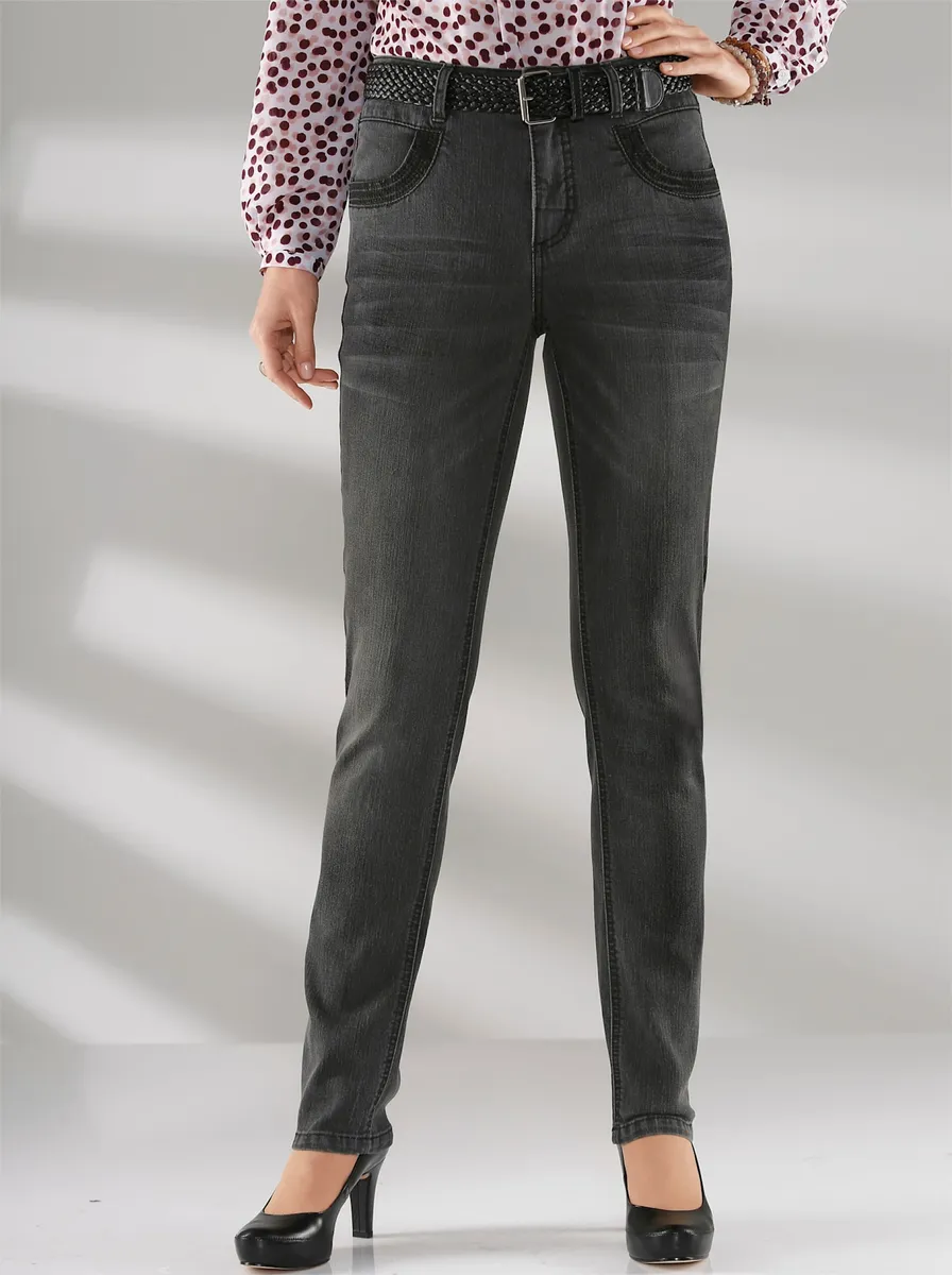 Джинсы скинни Inspirations (1 шт.) Inspirationen, антрацит 
Джинсы скинни Inspirations (1 шт.) Inspirationen, антрацит