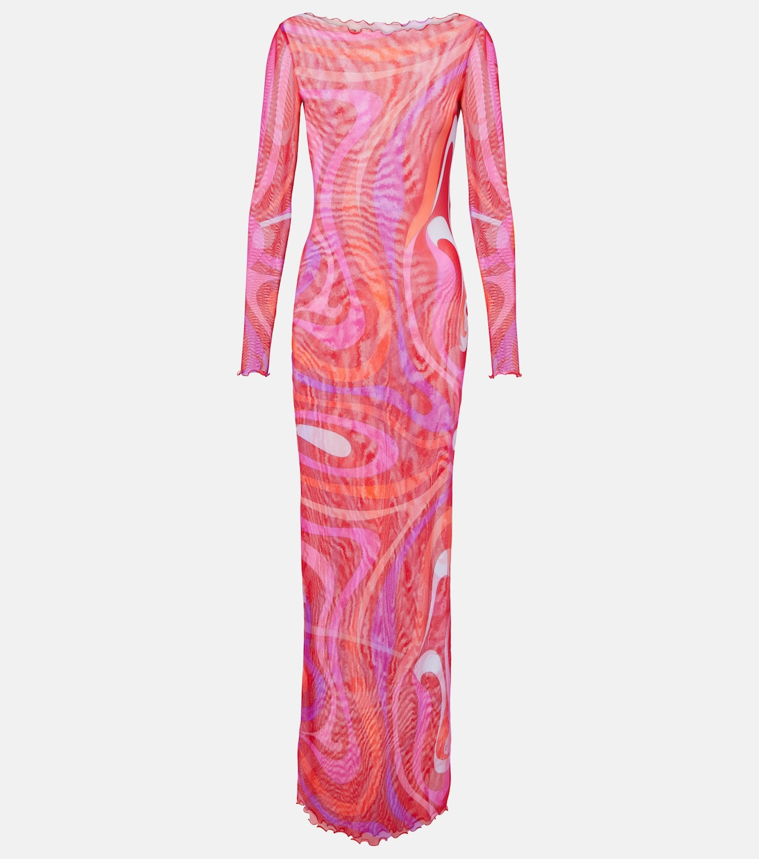 Мармо прозрачное тюлевое макси-платье Pucci, Corallo/Fuxia
Мармо прозрачное тюлевое макси-платье Pucci, Corallo/Fuxia