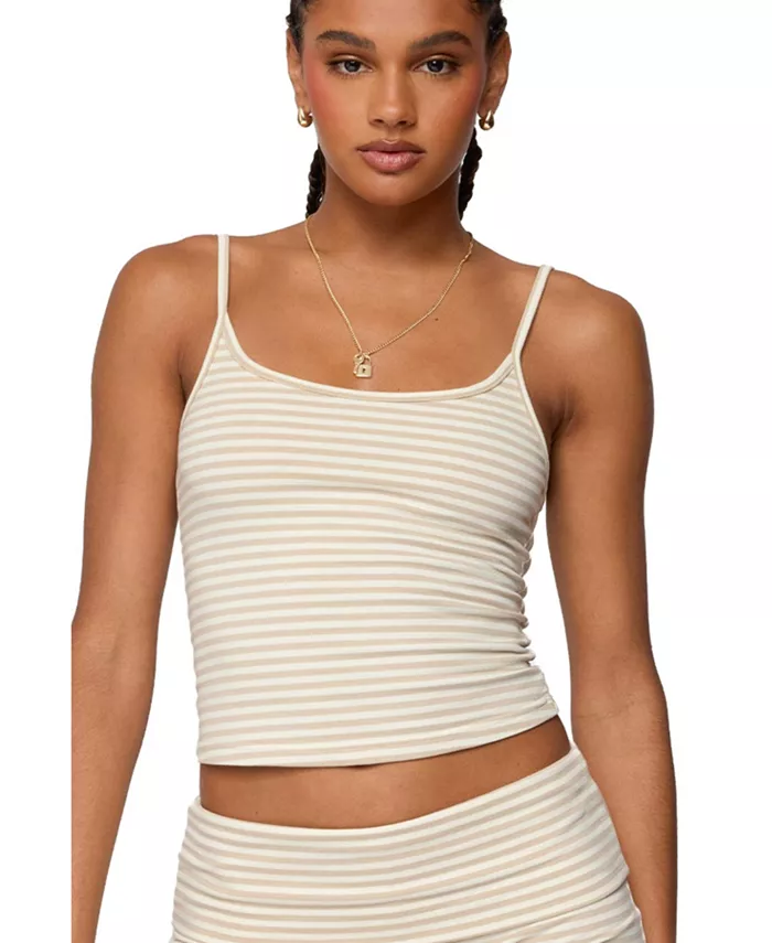 Женская полосатая майка Kodi Edikted, коричневый/бежевый
Женская полосатая майка Kodi Edikted, коричневый/бежевый