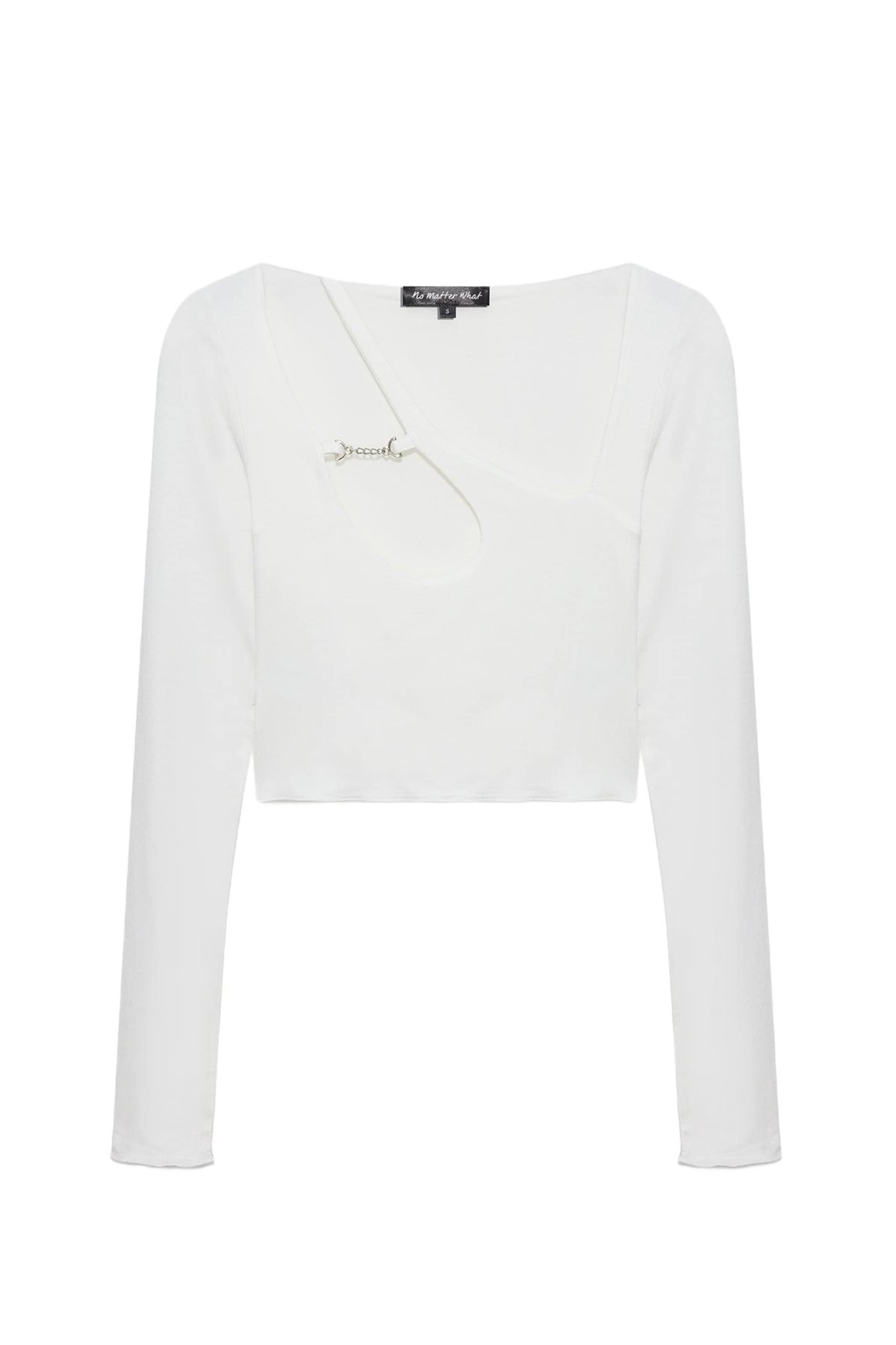 No Matter What Лонгслив в белом цвете
No Matter What Лонгслив в белом цвете