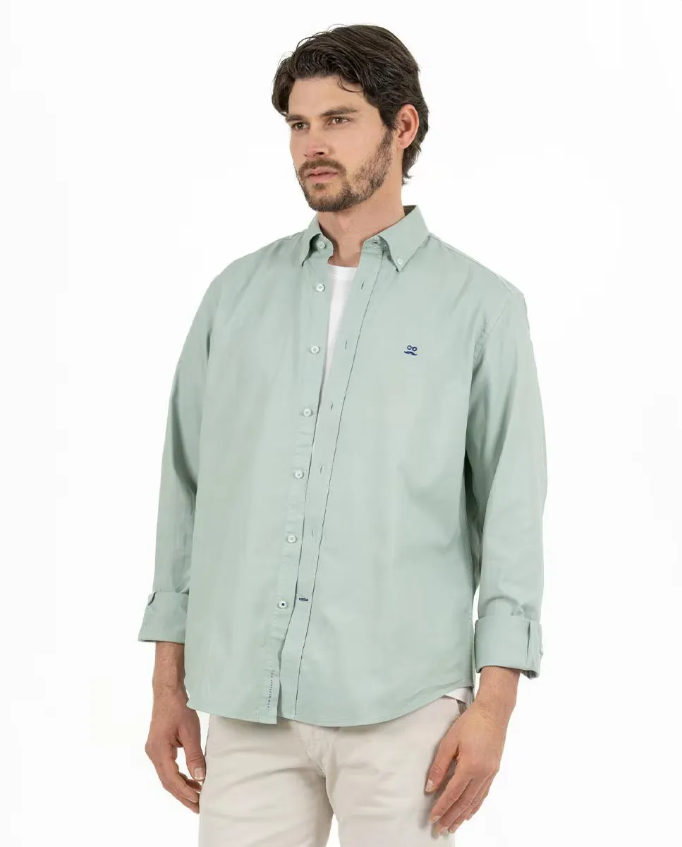 Обычная мужская хлопковая рубашка в однотонном исполнении Makarthy, светло-зеленый
Обычная мужская хлопковая рубашка в однотонном исполнении Makarthy, светло-зеленый