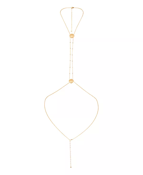 Цепочка с корпусом из ракушки гребешка и кристалла, покрытая 18-каратным золотом Ettika, gold
Цепочка с корпусом из ракушки гребешка и кристалла, покрытая 18-каратным золотом Ettika, gold