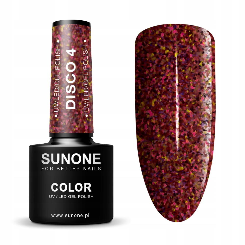 Гибридный лак Sunone Disco 4 с блестками 5мл
Гибридный лак Sunone Disco 4 с блестками 5мл
