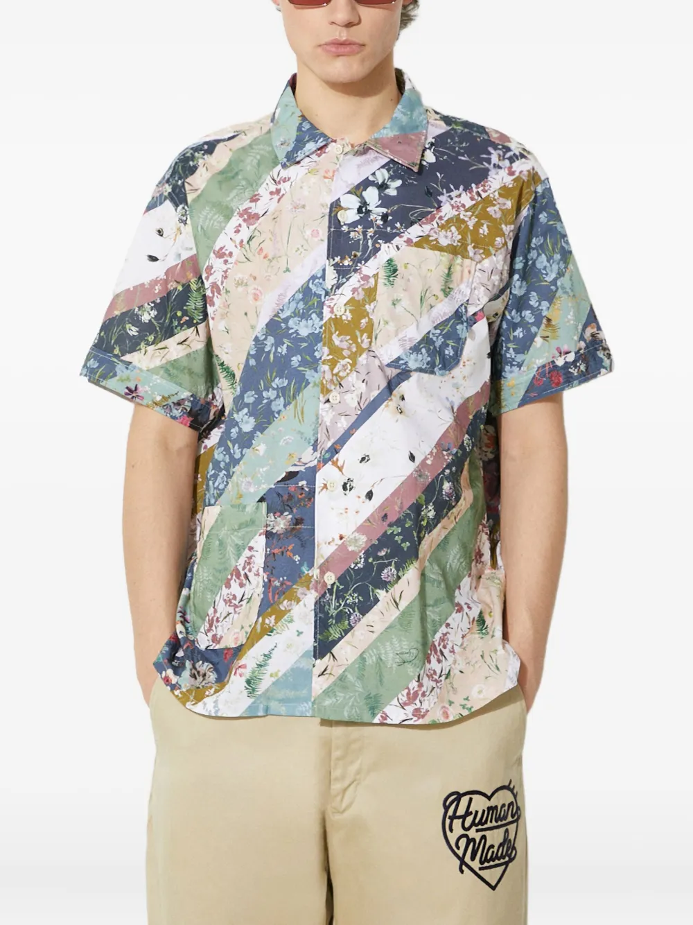 Рубашка в технике пэчворк с короткими рукавами Engineered Garments, зеленый
Рубашка в технике пэчворк с короткими рукавами Engineered Garments, зеленый