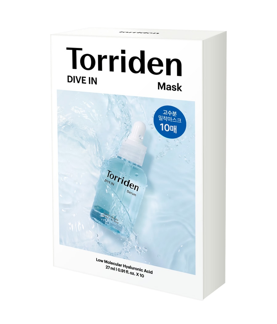 Тканевая маска Torriden DIVE-IN Low Molecular Hyaluronic Acid Mask 10pcs Pack, 10x27 ml
Тканевая маска Torriden DIVE-IN Low Molecular Hyaluronic Acid Mask 10pcs Pack, 10x27 ml
