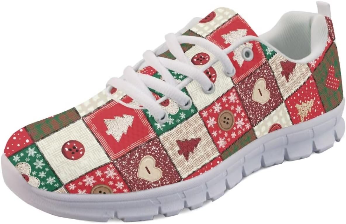 Кроссовки Forchrinse для женщин и мужчин, с шнуровкой, для бега, дышащие, с сеткой, на шнуровке, для прогулок и тенниса, Christmas Print
Кроссовки Forchrinse для женщин и мужчин, с шнуровкой, для бега, дышащие, с сеткой, на шнуровке, для прогулок и тенниса, Christmas Print