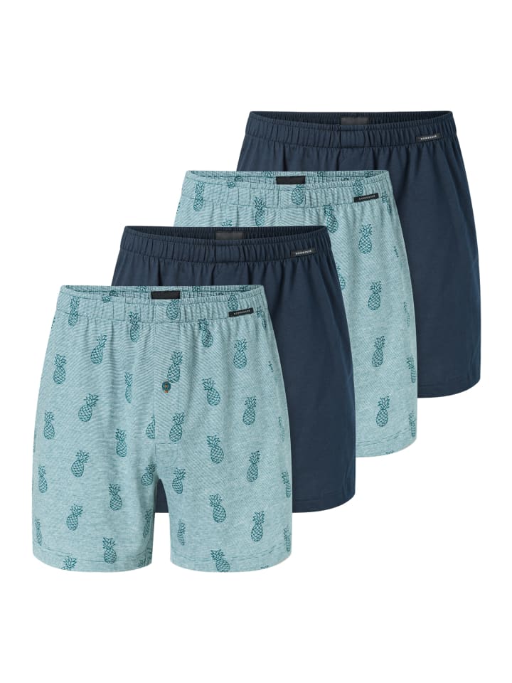 Schiesser Боксерские шорты из цельного куска ткани, темно-синего/бирюзового цвета
Schiesser Боксерские шорты из цельного куска ткани, темно-синего/бирюзового цвета