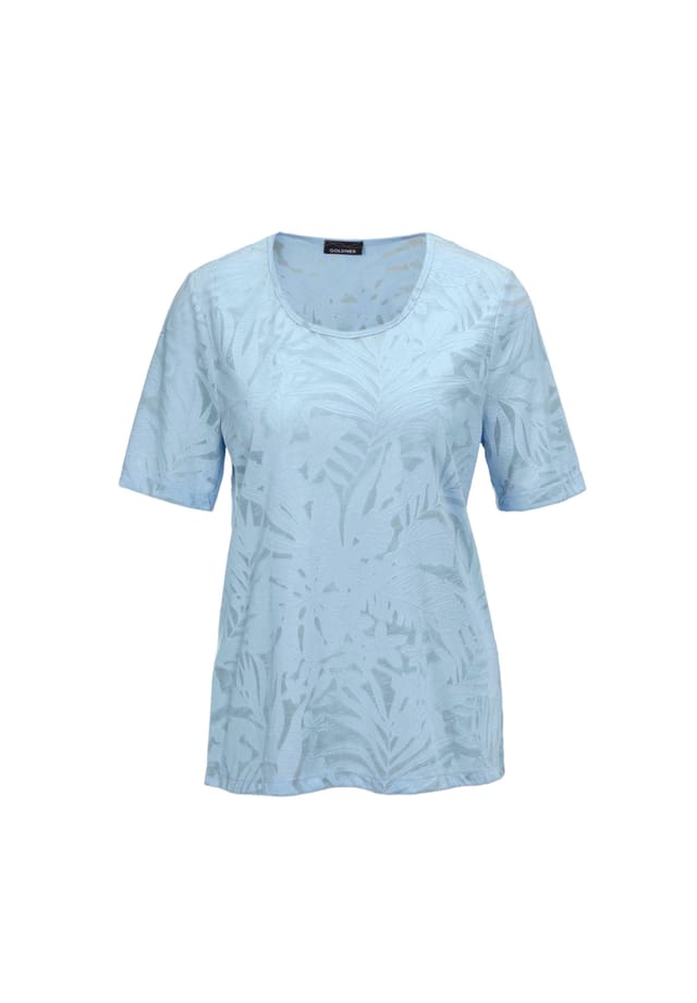 Короткий размер: футболка с эффектом выгорания Goldner, голубой
Короткий размер: футболка с эффектом выгорания Goldner, голубой