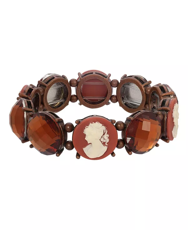 Браслет из сердолика и слоновой кости с камеей 2028, brown
Браслет из сердолика и слоновой кости с камеей 2028, brown