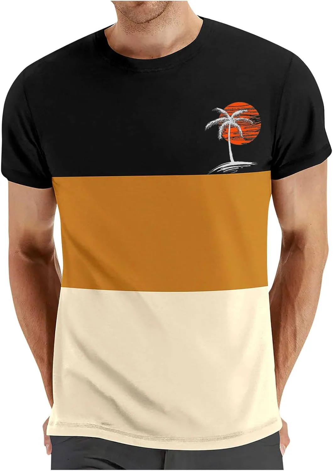 Мужская футболка с принтом Coconut Palm, цветной блок, короткий рукав, Regular Fit
Мужская футболка с принтом Coconut Palm, цветной блок, короткий рукав, Regular Fit