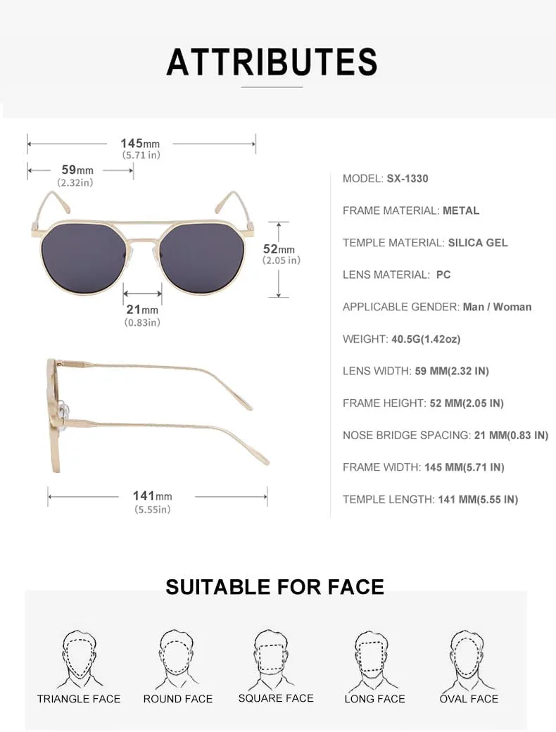 Ретро-солнцезащитные очки в овальной металлической оправе с двойным острием — высококачественные мужские очки для вождения | Защита от солнца UV400 DHJKLUJO, 9
Ретро-солнцезащитные очки в овальной металлической оправе с двойным острием — высококачественные мужские очки для вождения | Защита от солнца UV400 DHJKLUJO, 9