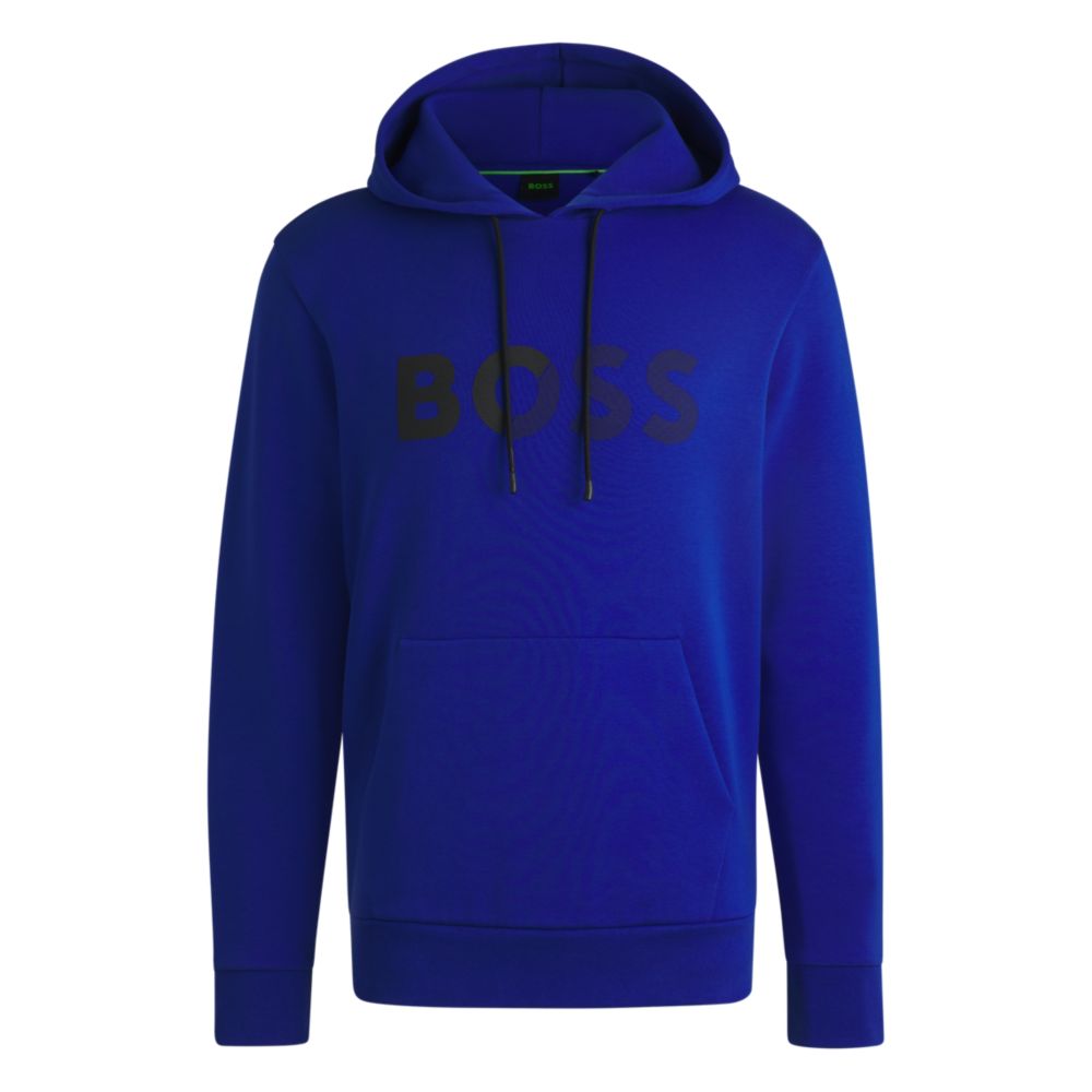 Толстовка прямого кроя с логотипом BOSS, синий 
Толстовка прямого кроя с логотипом BOSS, синий