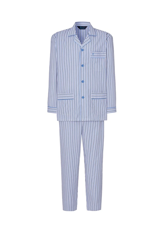 Пижамный воротник с лацканами из хлопкового поплина в белую/синюю полоску El Búho Nocturno, мультиколор
Пижамный воротник с лацканами из хлопкового поплина в белую/синюю полоску El Búho Nocturno, мультиколор