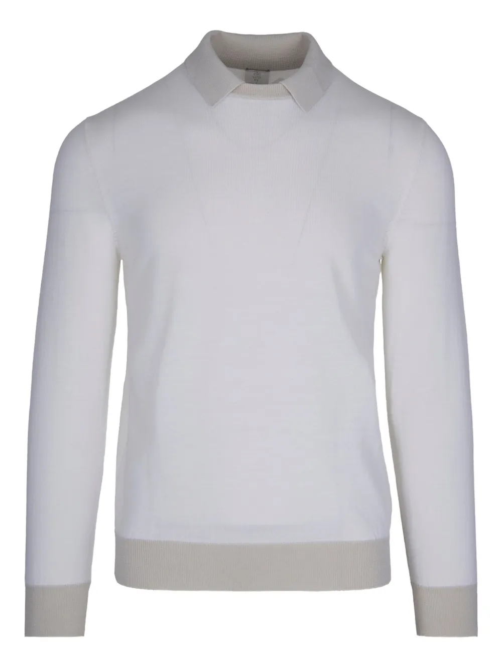 Шерстяной свитер с воротником поло Eleventy, белый
Шерстяной свитер с воротником поло Eleventy, белый