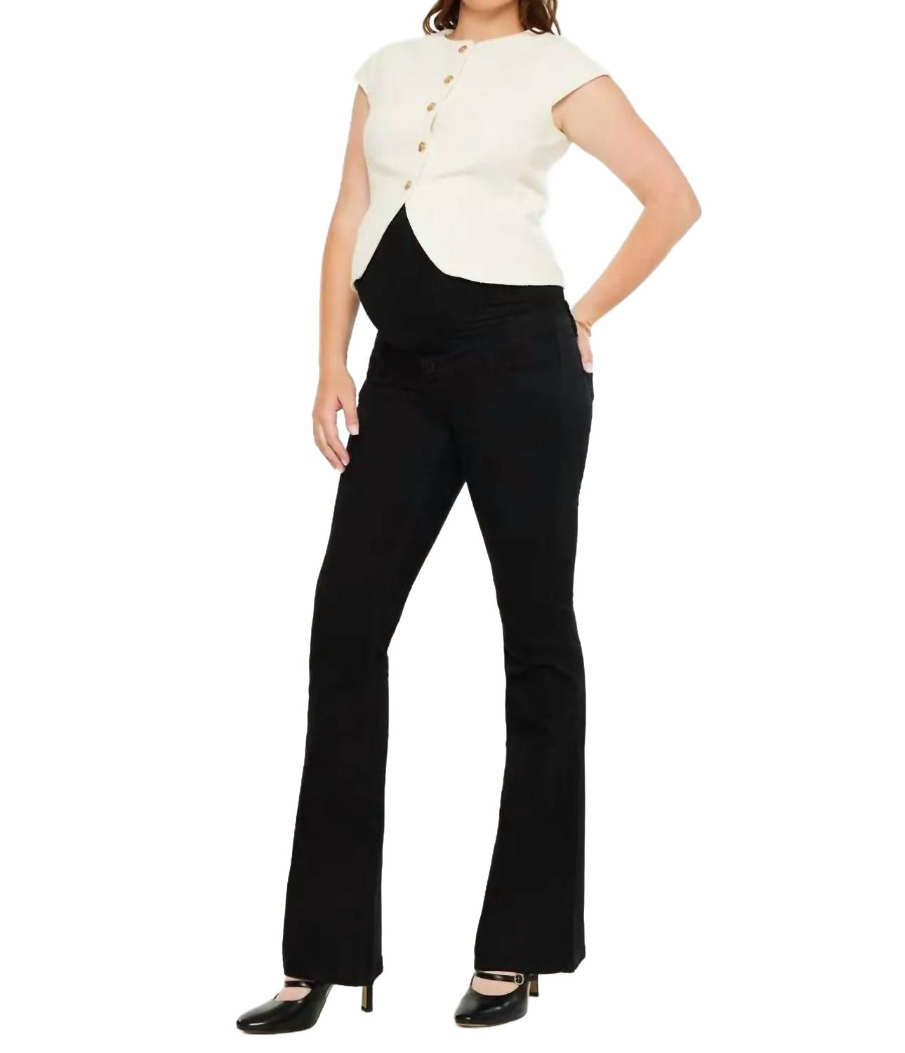 Джинсы-клеш для беременных Diana, черные Kancan, черный
Джинсы-клеш для беременных Diana, черные Kancan, черный