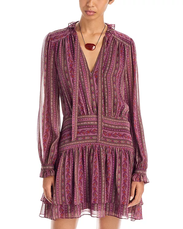 Шелковое мини-платье Нант Paige, фиолетовый
Шелковое мини-платье Нант Paige, фиолетовый