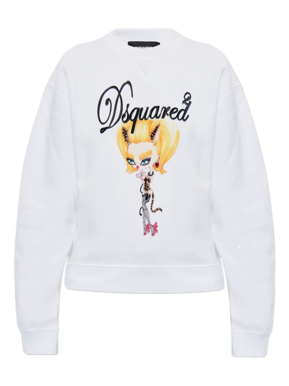 Свитер с принтом в виде драгоценных камней Dsquared1, белый
Свитер с принтом в виде драгоценных камней Dsquared1, белый