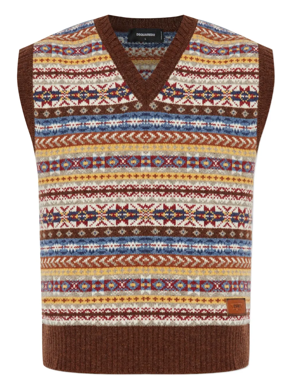 Жилет с логотипом DSQUARED2, коричневый
Жилет с логотипом DSQUARED2, коричневый