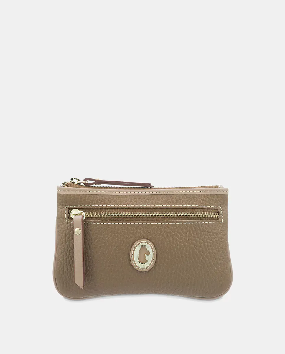 Двойной кошелек с внутренним брелоком из яловой кожи черного цвета El Potro, коричневый
Двойной кошелек с внутренним брелоком из яловой кожи черного цвета El Potro, коричневый