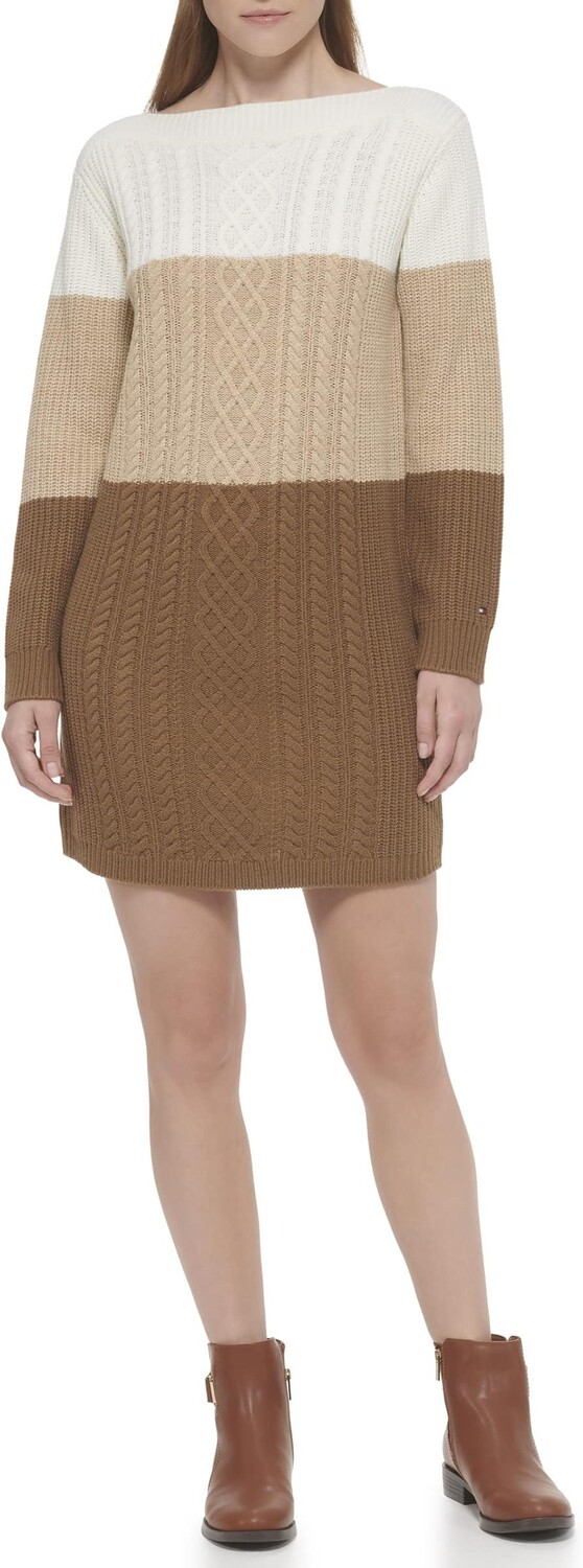 Платье Tommy Hilfiger Color-Block Cable Dress, цвет Ivory/Light Heather Fawn/Black
Платье Tommy Hilfiger Color-Block Cable Dress, цвет Ivory/Light Heather Fawn/Black