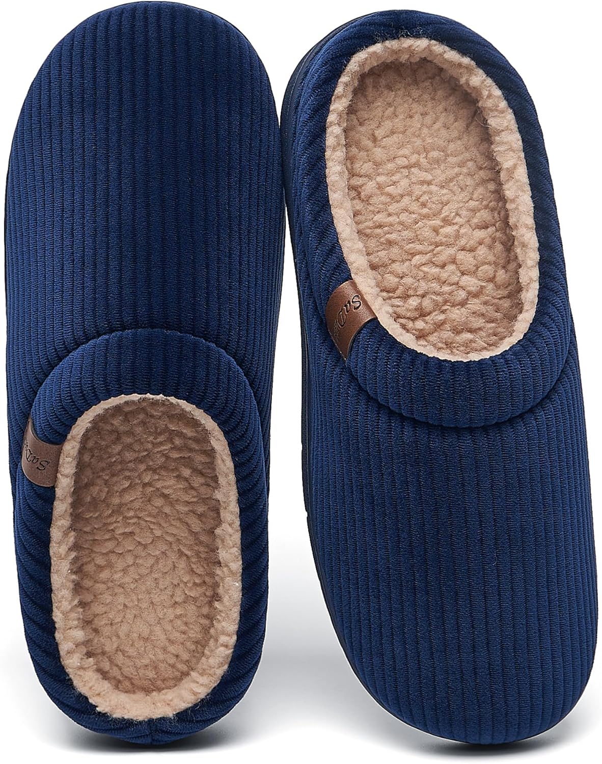 Мужские пушистые тапочки SaDuck с теплой подкладкой из полярного флиса и стельками с эффектом памяти для комфорта- тапочки с поддержкой свода стопы для использования дома и на улице, темно-синий
Мужские пушистые тапочки SaDuck с теплой подкладкой из полярного флиса и стельками с эффектом памяти для комфорта- тапочки с поддержкой свода стопы для использования дома и на улице, темно-синий