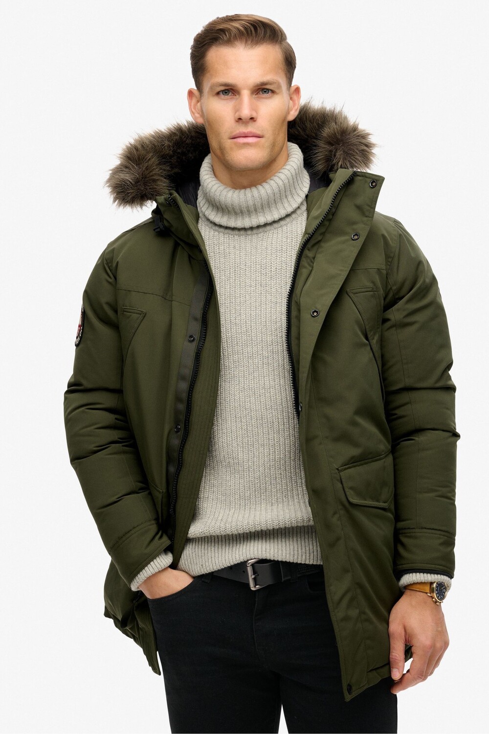 Эверест искусственный мех парка пальто куртка Superdry, зеленый
Эверест искусственный мех парка пальто куртка Superdry, зеленый