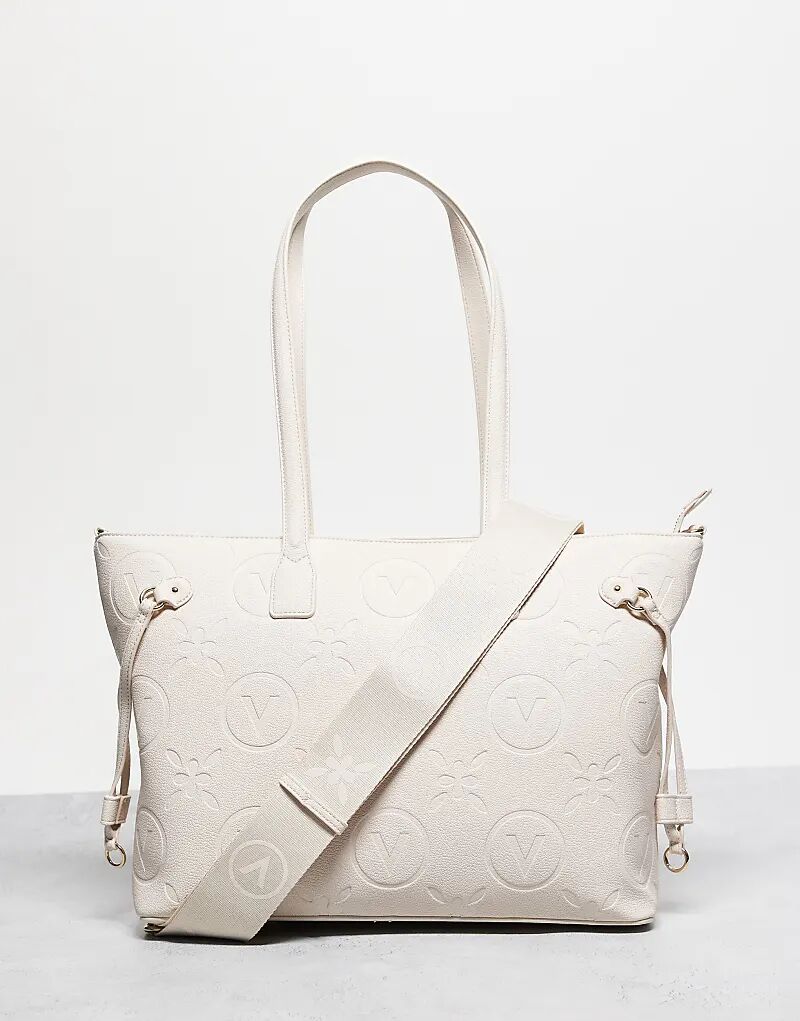 Сумка-шоппер Valentino Samba с тисненым логотипом кремового цвета
Сумка-шоппер Valentino Samba с тисненым логотипом кремового цвета