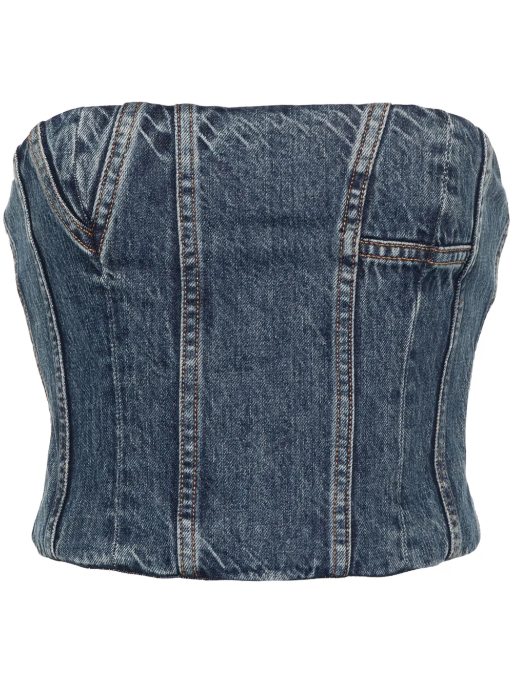 Укороченный топ-бюстье MA AMIRI, синий
Укороченный топ-бюстье MA AMIRI, синий