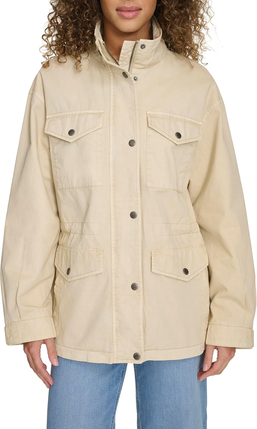 Женская куртка Levi's с воротником стойкой и четырьмя карманами, песочный
Женская куртка Levi's с воротником стойкой и четырьмя карманами, песочный