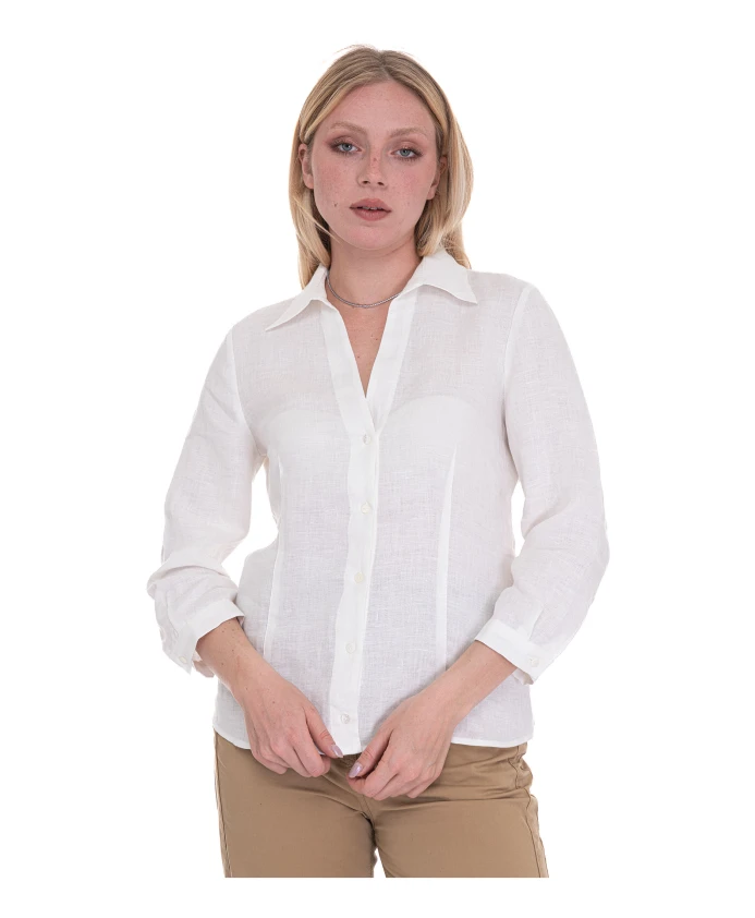 Льняная рубашка с рукавами 3/4 Pennyblack, белый
Льняная рубашка с рукавами 3/4 Pennyblack, белый