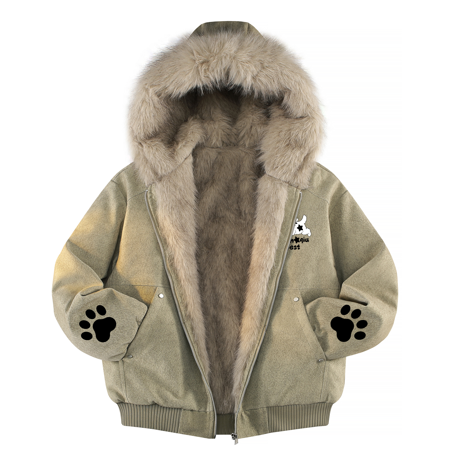 Пуховик Unisex с меховым воротником и флисовой подкладкой HUANQIU, светло-коричневый
Пуховик Unisex с меховым воротником и флисовой подкладкой HUANQIU, светло-коричневый