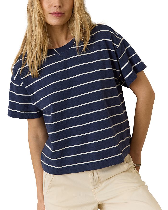 Винтажная укороченная футболка из фактурной ткани Marine Layer, мультиколор
Винтажная укороченная футболка из фактурной ткани Marine Layer, мультиколор