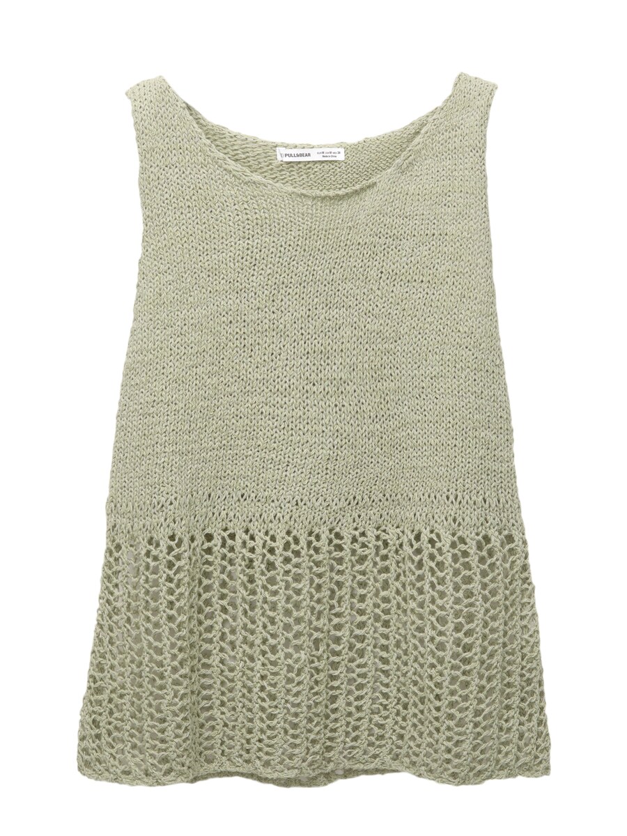 Вязаный топ Pull&Bear, пастельно-зеленый
Вязаный топ Pull&Bear, пастельно-зеленый